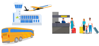 Flughafen parken Shuttle